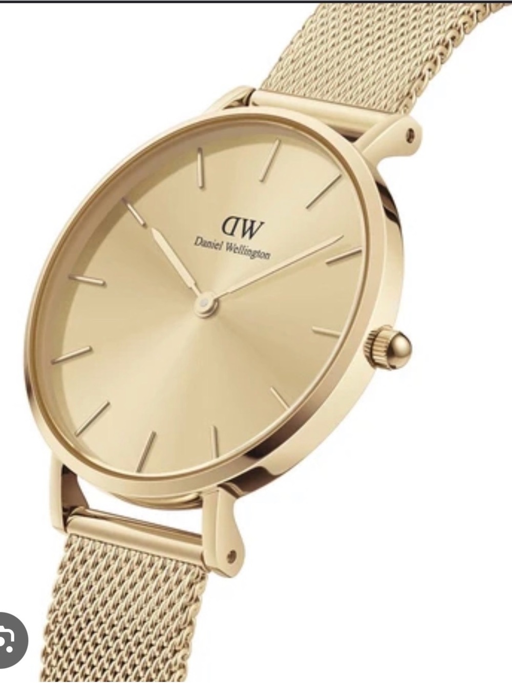Daniel Wellington Petite Unitone Mesh Watch 28MM in gold